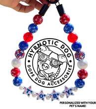 Load image into Gallery viewer, PERSONALIZED 4th of July Glam Bead Collar