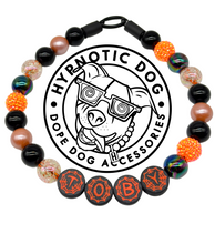 Load image into Gallery viewer, PERSONALIZED Pumpkin Spice Halloween Bead Collar