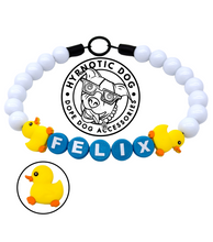 Load image into Gallery viewer, PERSONALIZED Rubber Duck Bead Collar