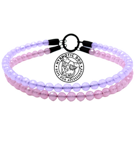 XS Pink & Purple Jewel Duplo Acrylic Bead Collar