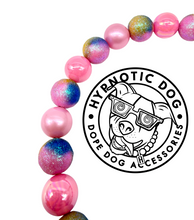 Load image into Gallery viewer, Bubblegum Pink Glitter Prism Bead Collar