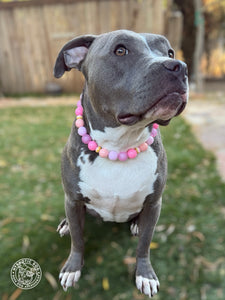 Pink Sorbet Bead Collar