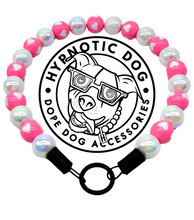 Load image into Gallery viewer, Pink Valentine's Heart Bead Collar