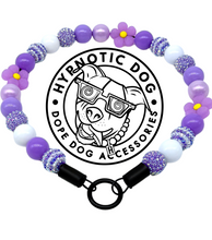 Load image into Gallery viewer, Purple Daisies Glam 🌼 Silicone Bead Collar
