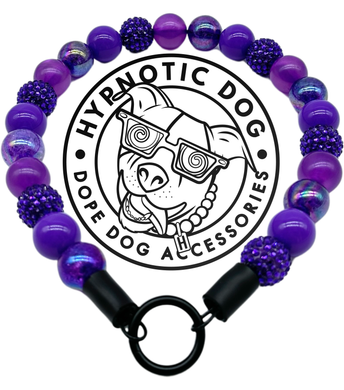 Violet Shimmer Bead Collar