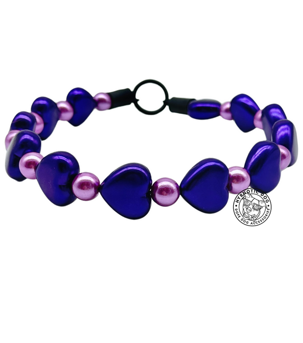 💜 Purple Sweetheart 💜 Bead Collar