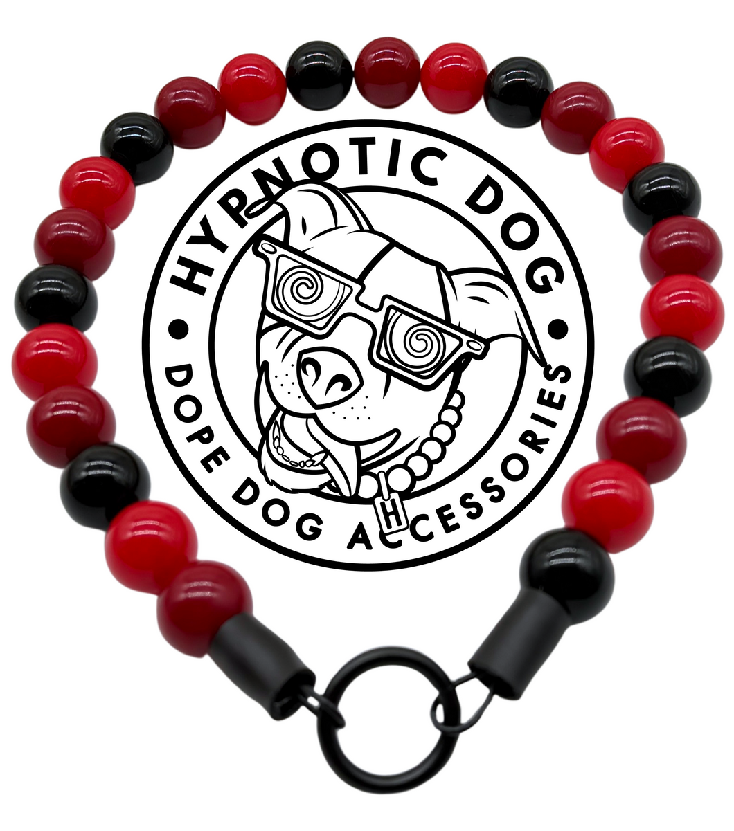 Red Casino Acrylic Bead Collar