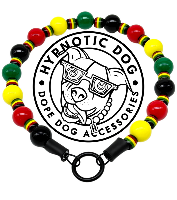 Reggae Stripes Bead Collar