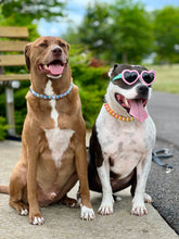Load image into Gallery viewer, Blue Twist Glow Bead Collar