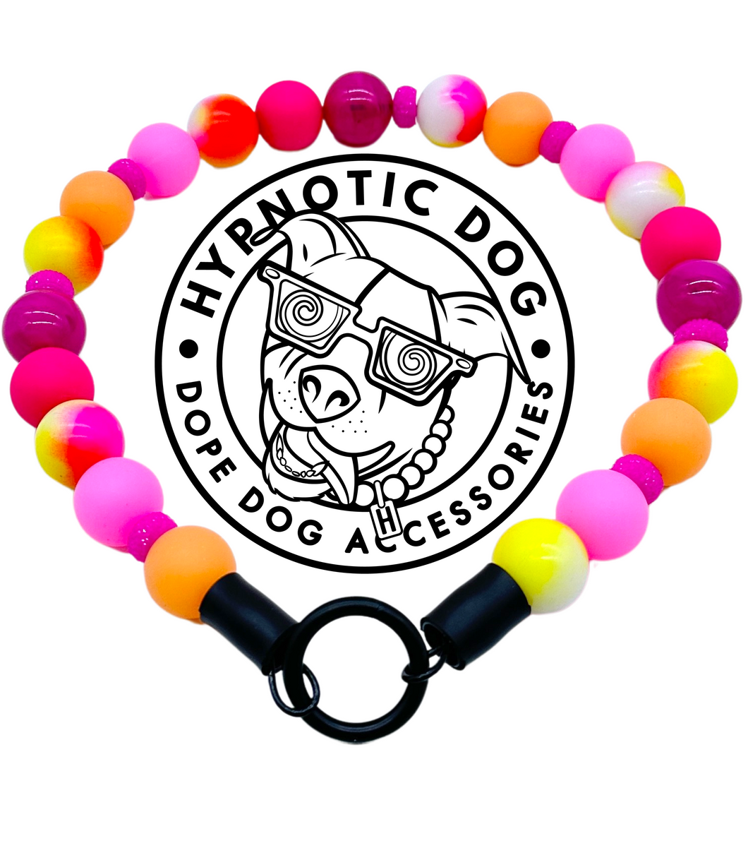 Sunset Tie Dye Glow Bead Collar