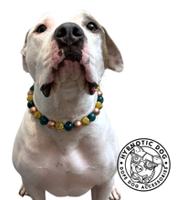 Load image into Gallery viewer, Teal Rose Bead Collar