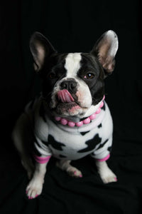 Pink Waves Resin Bead Collar