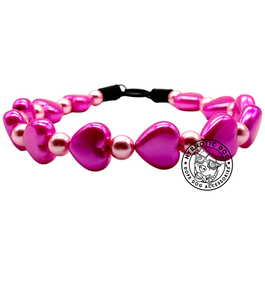 💗 Magenta Pink Sweetheart 💗 Bead Collar