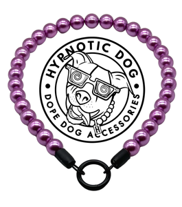 Mini Orchid Purple Pearl [Small Dog/Cat Bead Collar]