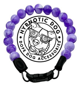 Purple Clouds XS Acrylic [Small Dog/Cat Bead Collar]