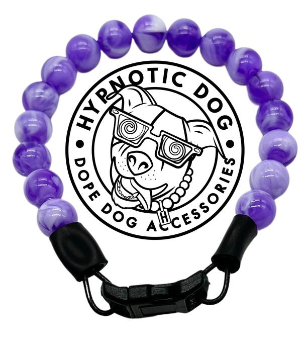Purple Clouds XS Acrylic [Small Dog/Cat Bead Collar]