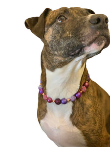 Berry Deluxe Glam Bead Collar
