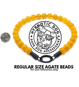 Magenta Agate Semi-precious Gem Bead Collar [Decorative Only]