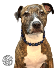 Load image into Gallery viewer, Blue Storm Metallic Matte Bead Collar