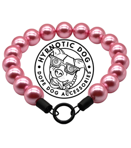 Chunky Bubblegum Pink Pearls Acrylic Bead Collar