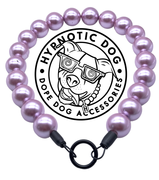 Chunky Lilac Gray Purple Pearls Acrylic Bead Collar