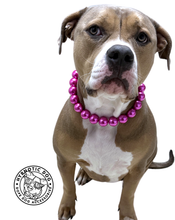 Load image into Gallery viewer, Chunky Magenta Pearls Acrylic Bead Collar [SALE]