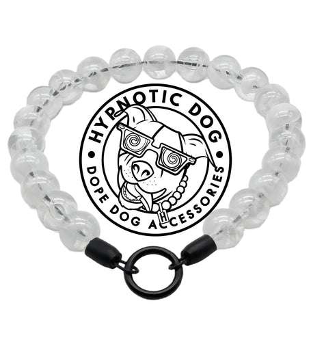 Clear Smoke MINI Acrylic Bead Collar [Small Dog/Cat Bead Collar]
