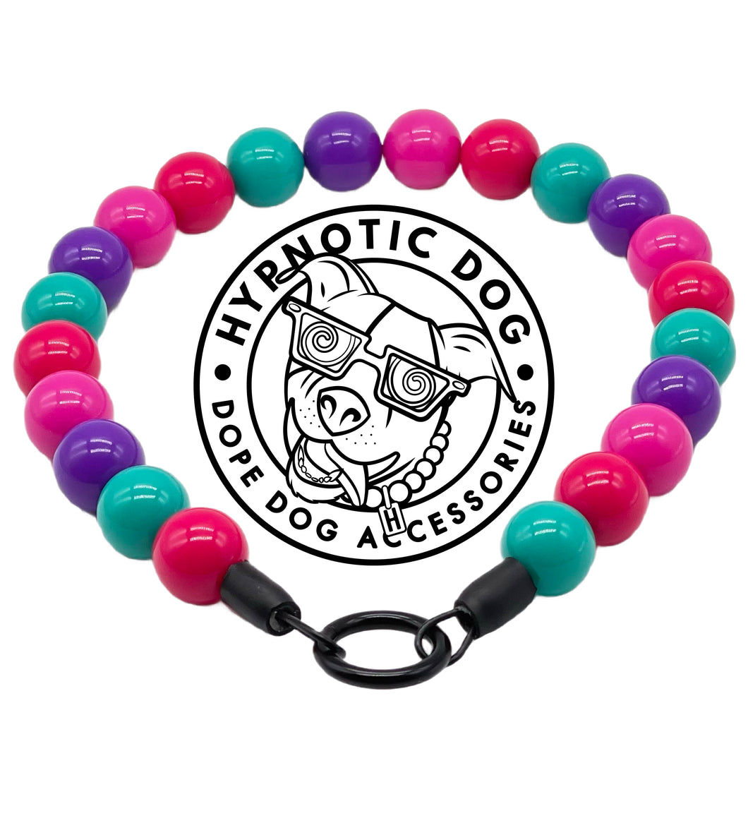 Hypnotic Dog Signature Acrylic Bead Collar