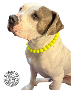 Highlighter Neon Yellow Acrylic Bead Collar