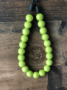 Slime Green Ceramic Bead Collar