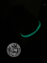 Load image into Gallery viewer, GLOW Glacial Green Glow in the Dark Stone Bead Collar