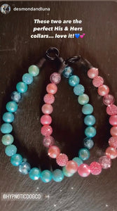 Glacial Glitter Bead Collar