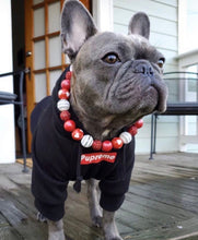 Load image into Gallery viewer, 🟧 21" Slip On (Black O-Ring) Valentine's Signature Bead Collar - PRE-MADE/FINAL SALE