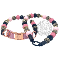 Load image into Gallery viewer, Pink Midnight Safari Bead Collar