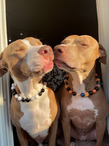 Marble Smoke Bead Collar