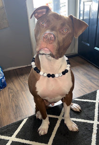 Marble Smoke Bead Collar