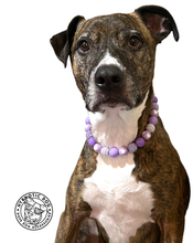 Load image into Gallery viewer, Lavender Hearts Bead Collar