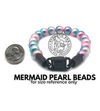 Load image into Gallery viewer, XS White Pearl Triplo Acrylic [Small Dog/Cat Bead Collar]