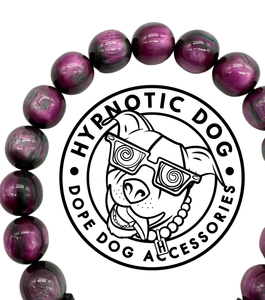 Purple Northern Lights Resin MINI [Small Dog/Cat Bead Collar]