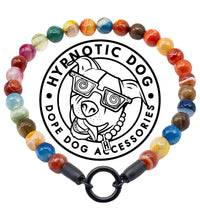 Load image into Gallery viewer, Mini Rainbow Agate Semi-precious Gem [Small Dog/Cat Bead Collar]