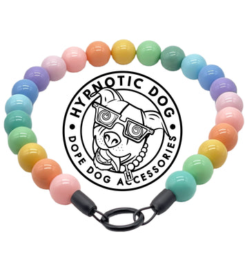 Pastel Rainbow Acrylic Bead Collar