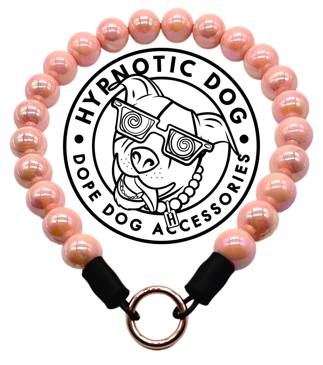 Peach Shine Acrylic Bead Collar