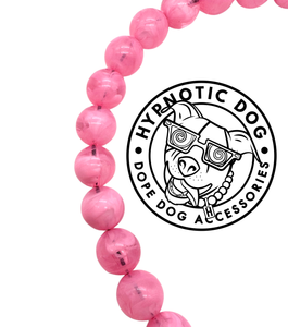 Pink Clouds Acrylic Bead Collar