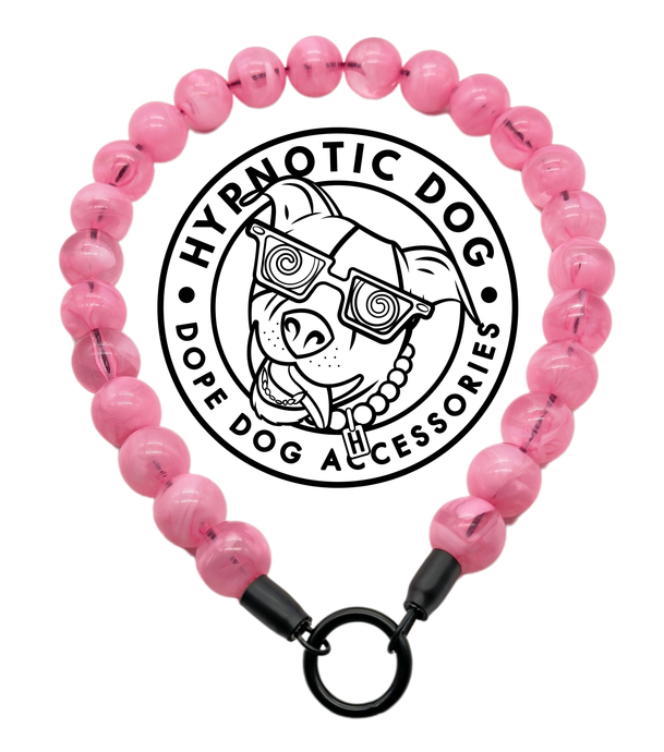 Pink Clouds Acrylic Bead Collar