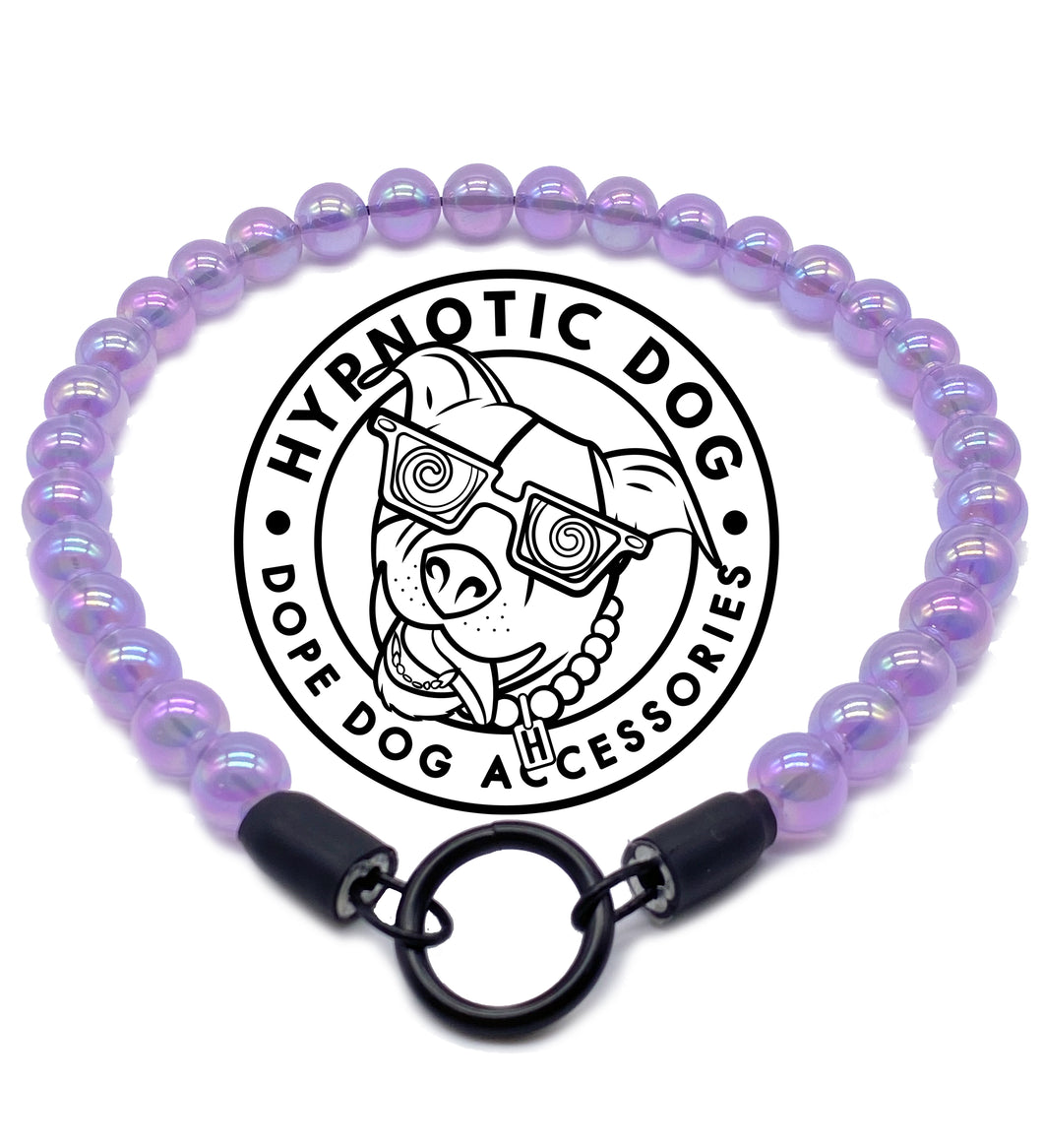 Purple Jelly Mini Bead Collar [Small Dog/Cat Bead Collar]