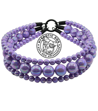 Load image into Gallery viewer, Purple Rain Triplo Acrylic Bead Collar